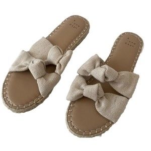 A New Day Women's Miriam Double Knotted Espadrille Slide Sandals Size 8.5